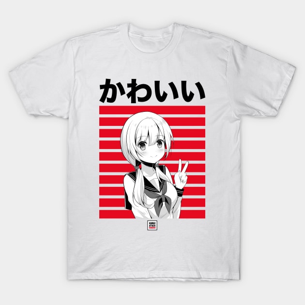 Kawaii Chan Cute Japanese Anime T-Shirt by KawaiiAttack